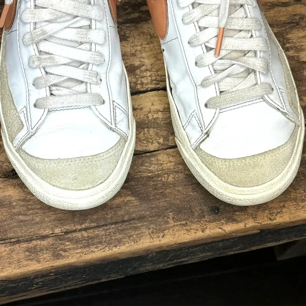 Nike Blazer Mid ’77 White Atomic Pink High Top Sneakers 7.5